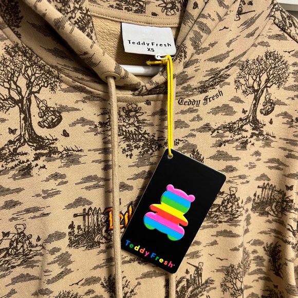 Teddy Fresh Brown Toile Hoodie - Picture 4 of 4